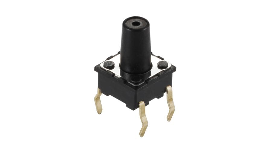 SKQJAJA010 — Manufacturer product reference image, 6.6×6.6×9.5mm