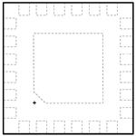 MAX20419ATGB/V+ — Mouser package reference image, 24-TQFN-4X4X0.75