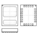 ADP1071-2ACCZ — Mouser package reference image, 24-terminal LGA (8 mm x 4 mm x 1.2 mm)