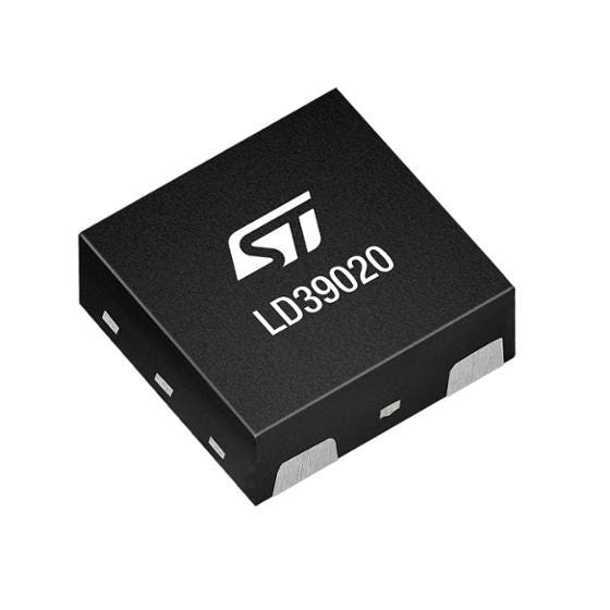 LD39020DTPU33R — Manufacturer package reference image, DFN4 1x1