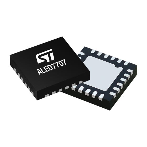 ALED7707TR — Manufacturer package reference image, VFQFPN 24 5x5x1.0