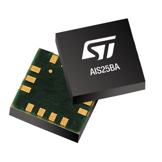 LIS25BATR — Manufacturer package reference image, LGA 14L 2.5x2.5x0.86 mm