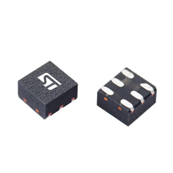 ECMF2-40A100M6Y — Manufacturer package reference image, QFN-6L-WF