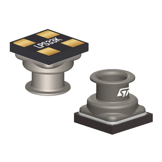 LPS33KTR — Manufacturer package reference image, CERAMIC CCLGA3.3X3.3X2.9 4L L1X1