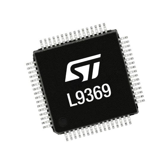 L9370TR — Manufacturer package reference image, LQFP 64 10x10x1.4 mm