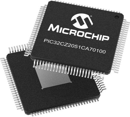 PIC32CZ2051CA70100-I/XEB — Manufacturer package reference image, TQFP-100