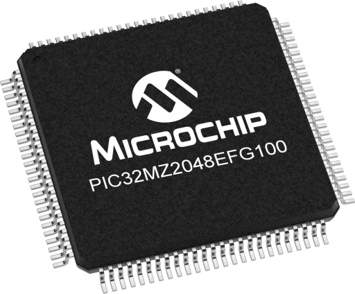 PIC32MZ2048EFG100T-I/PF — Manufacturer package reference image, TQFP-100