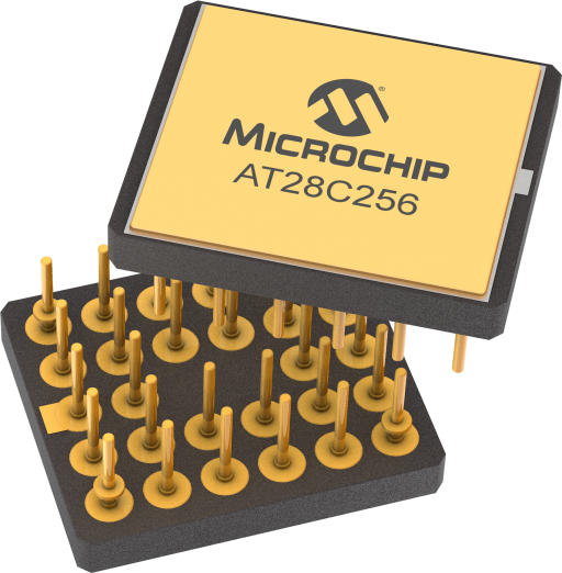 AT28C256-20UM/883 — Manufacturer package reference image, CPGA-28