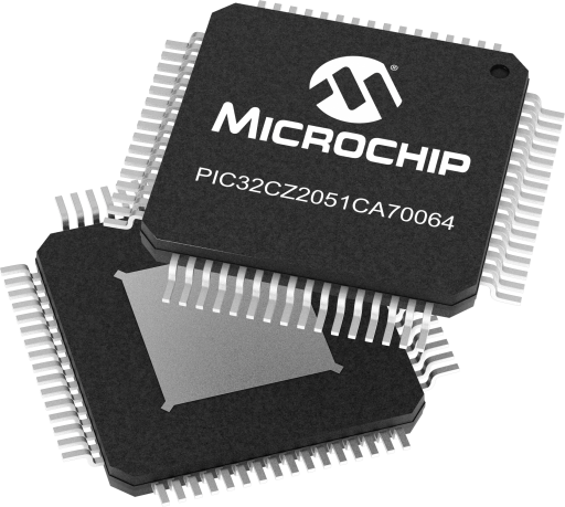 PIC32CZ2051CA70064T-V/XDB — Manufacturer package reference image, TQFP-64