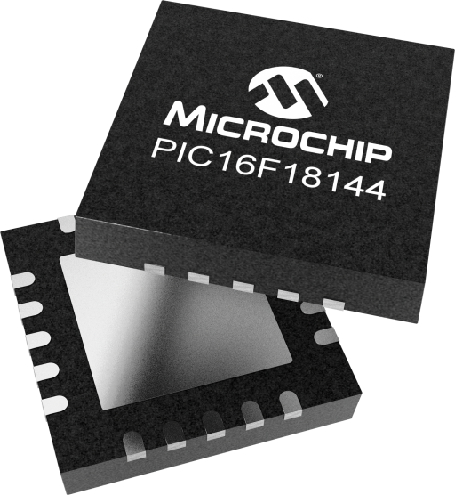 PIC16F18144-I/6N — Manufacturer package reference image, VQFN-20