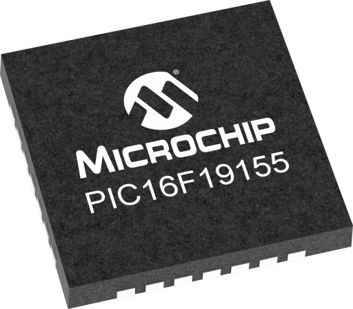 PIC16F19155-I/MV — Manufacturer package reference image, UQFN-28