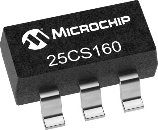 25CS160T-I/OT — Manufacturer package reference image, SOT-23