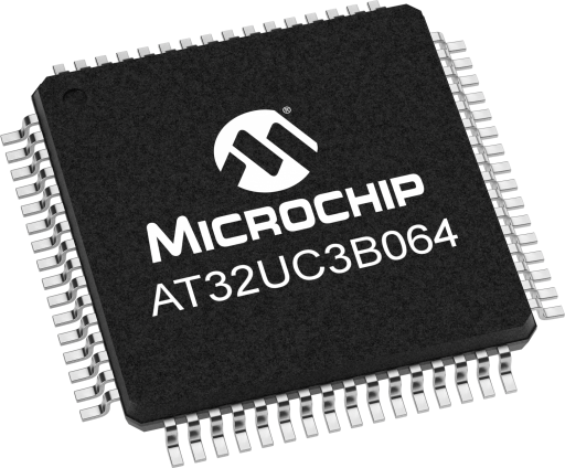 AT32UC3B064-A2UT — Manufacturer package reference image, TQFP-64
