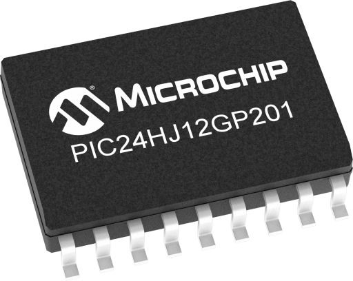PIC24HJ12GP201-E/SO — Manufacturer package reference image, SOIC-18