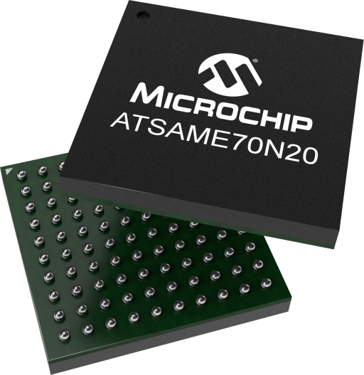 ATSAME70N20A-CNT — Manufacturer package reference image, TFBGA-100