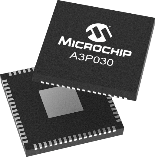 A3P030-2QNG68 — Manufacturer package reference image, VQFN-68