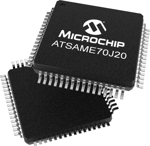 ATSAME70J20A-AN — Manufacturer package reference image, LQFP-64
