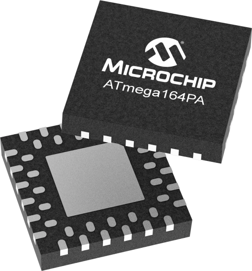 ATMEGA164PA-MCH — Manufacturer package reference image, VQFN-44