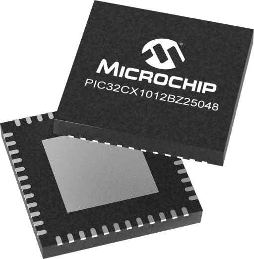 PIC32CX1012BZ25048-I/MYX — Manufacturer package reference image, VQFN-48