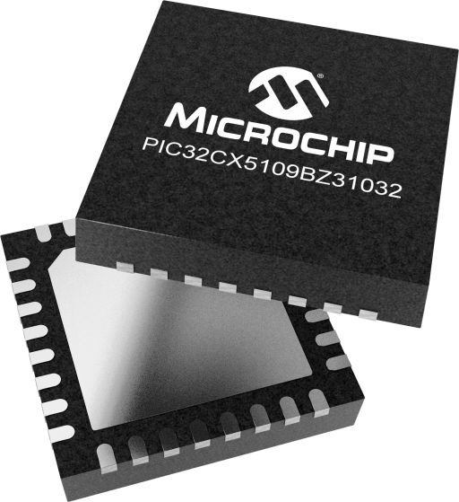 PIC32CX5109BZ31032T-V/RTB — Manufacturer package reference image, VQFN-32