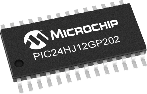 PIC24HJ12GP202-I/SO — Manufacturer package reference image, SOIC-28
