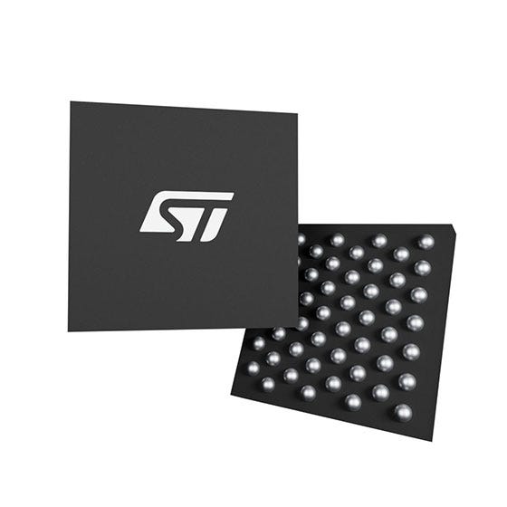 STM32U385CGY6QTR — Manufacturer package reference image, WLCSP 52 3.2x3.1x0.58 P 0.35 mm