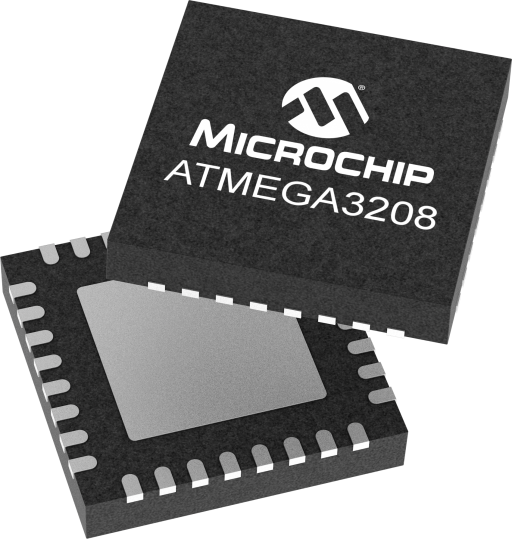 ATMEGA3208-MFR — Manufacturer package reference image, VQFN-32