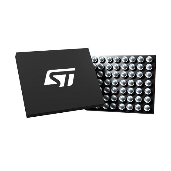 STM32U535NEY6QTR — Manufacturer package reference image, WLCSP 56 3.38x3.38x0.6 P 0.4 mm