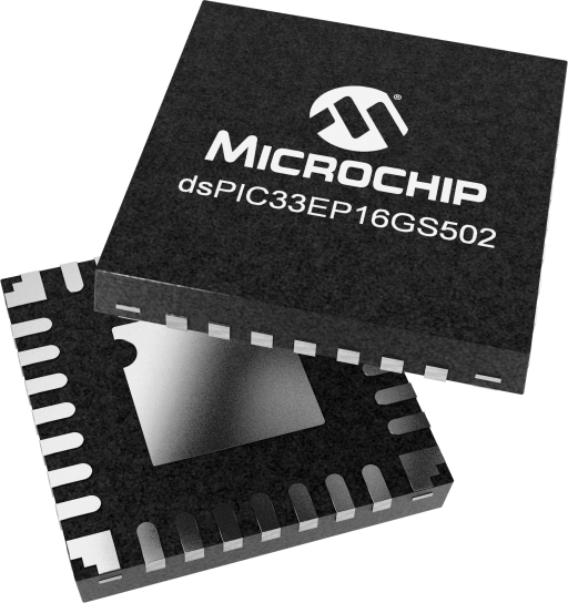 DSPIC33EP16GS502T-E/2N — Manufacturer package reference image, UQFN-28