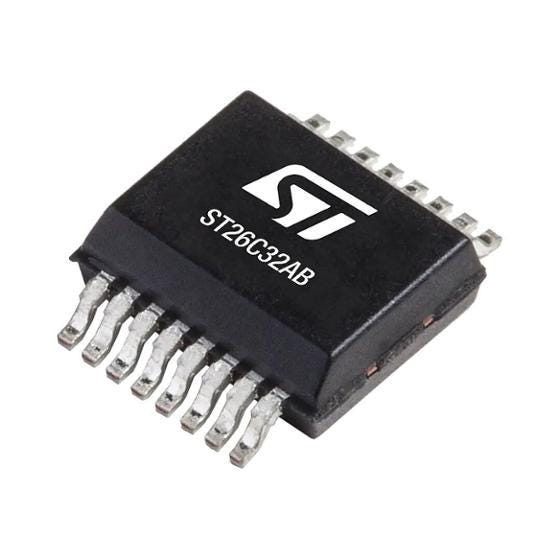 TSV625IPT — Manufacturer package reference image, TSSOP-16L