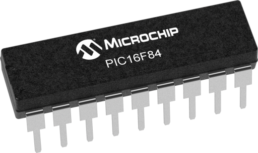 PIC16F84-04/P — Manufacturer package reference image, PDIP-18
