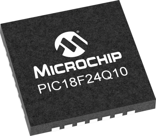 PIC18F24Q10T-E/MVVAO — Manufacturer package reference image, UQFN-28