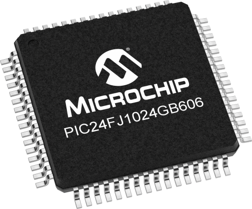 PIC24FJ1024GB606-E/PT — Manufacturer package reference image, TQFP-64