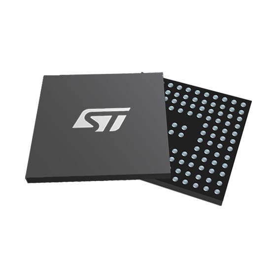 STM32U595QII6 — Manufacturer package reference image, UFBGA 132 7x7x0.6 P 0.5 mm