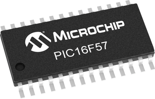 PIC16F57T-E/SOVAO — Manufacturer package reference image, SOIC-28