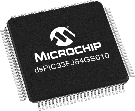 DSPIC33FJ64GS610-50I/PF — Manufacturer package reference image, TQFP-100