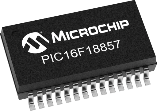 PIC16F18857T-I/SSVAO — Manufacturer package reference image, SSOP-28