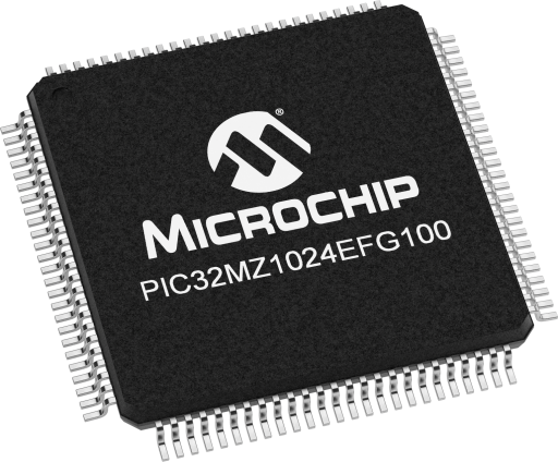 PIC32MZ1024EFG100-E/PT — Manufacturer package reference image, TQFP-100