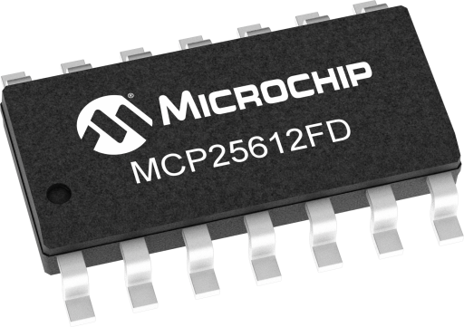 MCP25612FD-E/SL — Manufacturer package reference image, SOIC-14