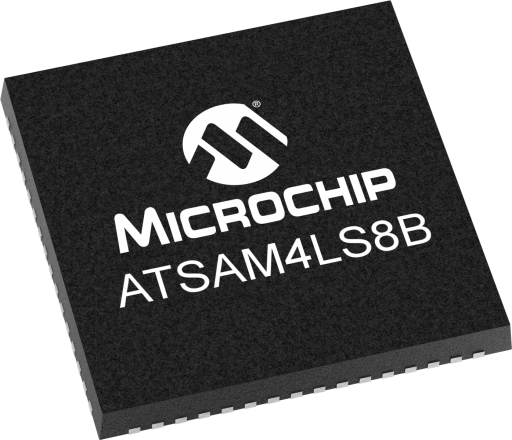 ATSAM4LS8BA-MU — Manufacturer package reference image, VQFN-64