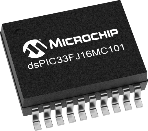 DSPIC33FJ16MC101T-E/SS — Manufacturer package reference image, SSOP-20