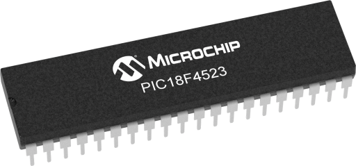 PIC18F4523-E/P — Manufacturer package reference image, PDIP-40