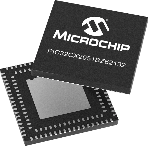 PIC32CX2051BZ62132-I/3WW — Manufacturer package reference image, VQFN-132