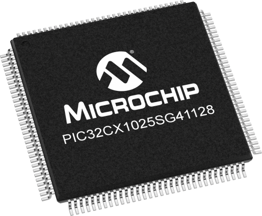 PIC32CX1025SG41128-E/Z2X — Manufacturer package reference image, TQFP-128