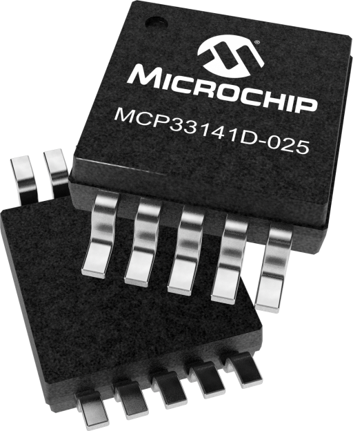 MCP33141D-025T-E/MS — Manufacturer package reference image, MSOP-10