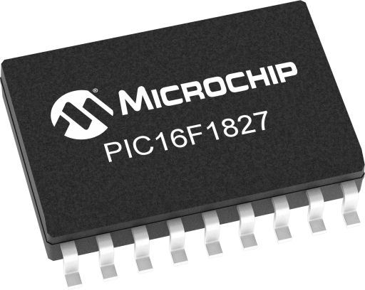 PIC16LF1827T-I/SO — Manufacturer package reference image, SOIC-18