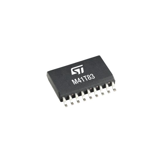 M41T83SMY6F — Manufacturer package reference image, SO18 with embedded crystal