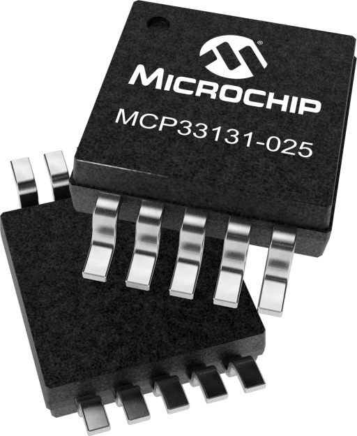 MCP33131-025T-E/MS — Manufacturer package reference image, MSOP-10