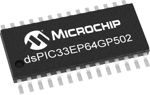 DSPIC33EP64GP502-I/SO — Manufacturer package reference image, SOIC-28