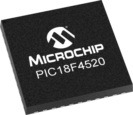 PIC18F4520T-E/ML — Manufacturer package reference image, QFN-44